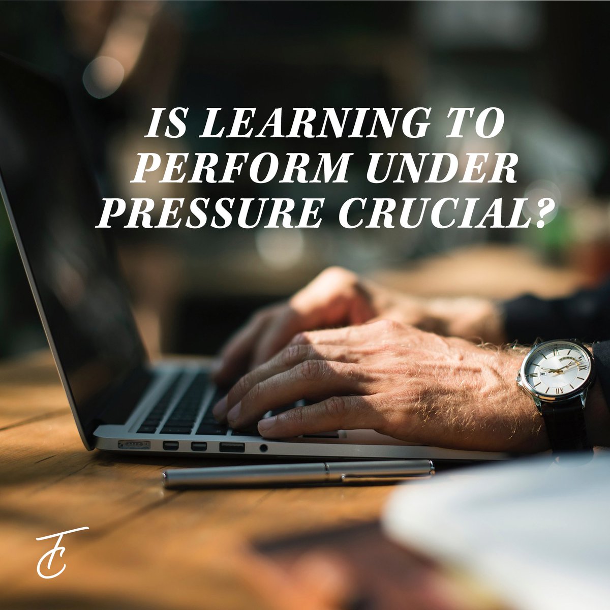 You can't predict when adversity is going to strike, but you can prepare yourself for it. Performing under pressure is a skill and like all skills, it takes practice to perfect. Watch how you respond to minor inconveniences, take those moments to practice.