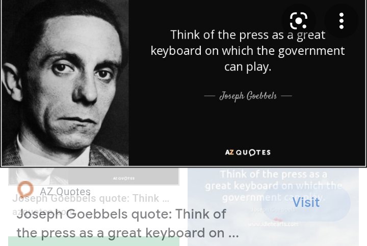 DMashak's tweet photo. @mreed436 Don't you mean twitters #Propaganda minister minions are in overdrive. Don't the #Nazis have a propaganda Minister by the name of #Goebles who was just as unbiased about what was true and what was false as Twitter's Fact Checkers are? America, are we experiencing evil deja vu? https://t.co/gwkTZbpJUF