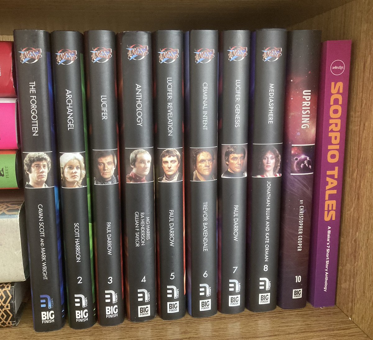 kevbo1983's tweet photo. The #Blake7 book collection grows. Managed to track down books 1 and 4 at bargain deals - just book 9 to find … #thecollectiongrows #thehuntison https://t.co/3GRSQ8IE4h