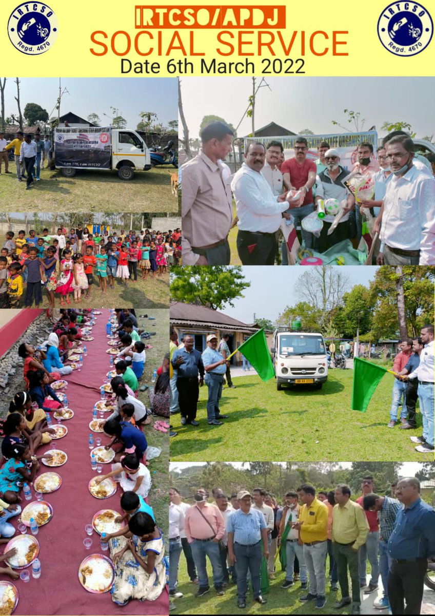 ApdjIrtcso's tweet photo. @drm_apdj 
@RailNf 
@RailMinIndia 
@ANI 
@gm_nfr 
Social welfare program for the needy and disadvantage people organised by IRTCSO APDJ on 06/03/22. https://t.co/UjxRWQDT9S