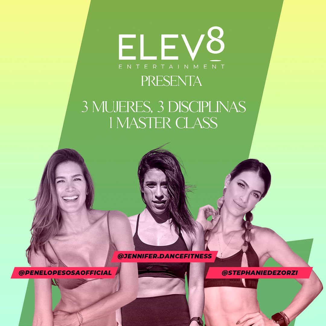 Elev8_Ent's tweet photo. CATHARSIS 3X1: a powerful yoga, dance fitness, and body weight master class with leading fitness and active lifestyle coaches Penelope Sosa, Stephanie De Zorzi, and Jennifer Varela.

🗓️ April 2, 2022 at 10:00 a.m. in Mexico City 🇲🇽.  Free and also streamed online! Stay tuned! 🙌 https://t.co/JWFVcM7c8Y