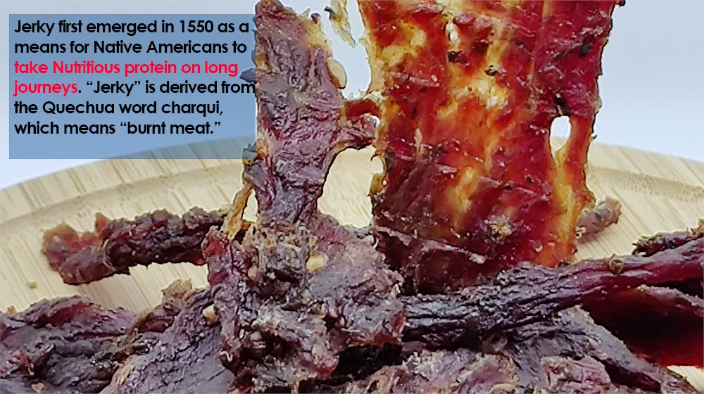 Khlii's tweet photo. #Jerky first emerged in 1550 as a means for #Native #Americans to take #Nutritious #protein on long journeys. “Jerky” is derived from the #Quechua word #charqui, which means “burnt meat.”
#Moroccan Jerky first emerged in the 1100s

Get your jerky fix at https://t.co/tSpGoJ8gbP 🤤 https://t.co/7l0s6Dqgx6