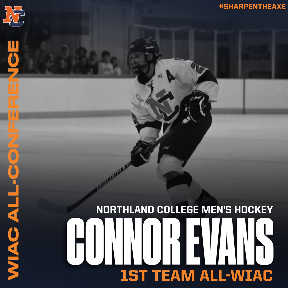 Congrats to our guy- Connor Evans named 1st Team All-WIAC! #NorthlandCollege