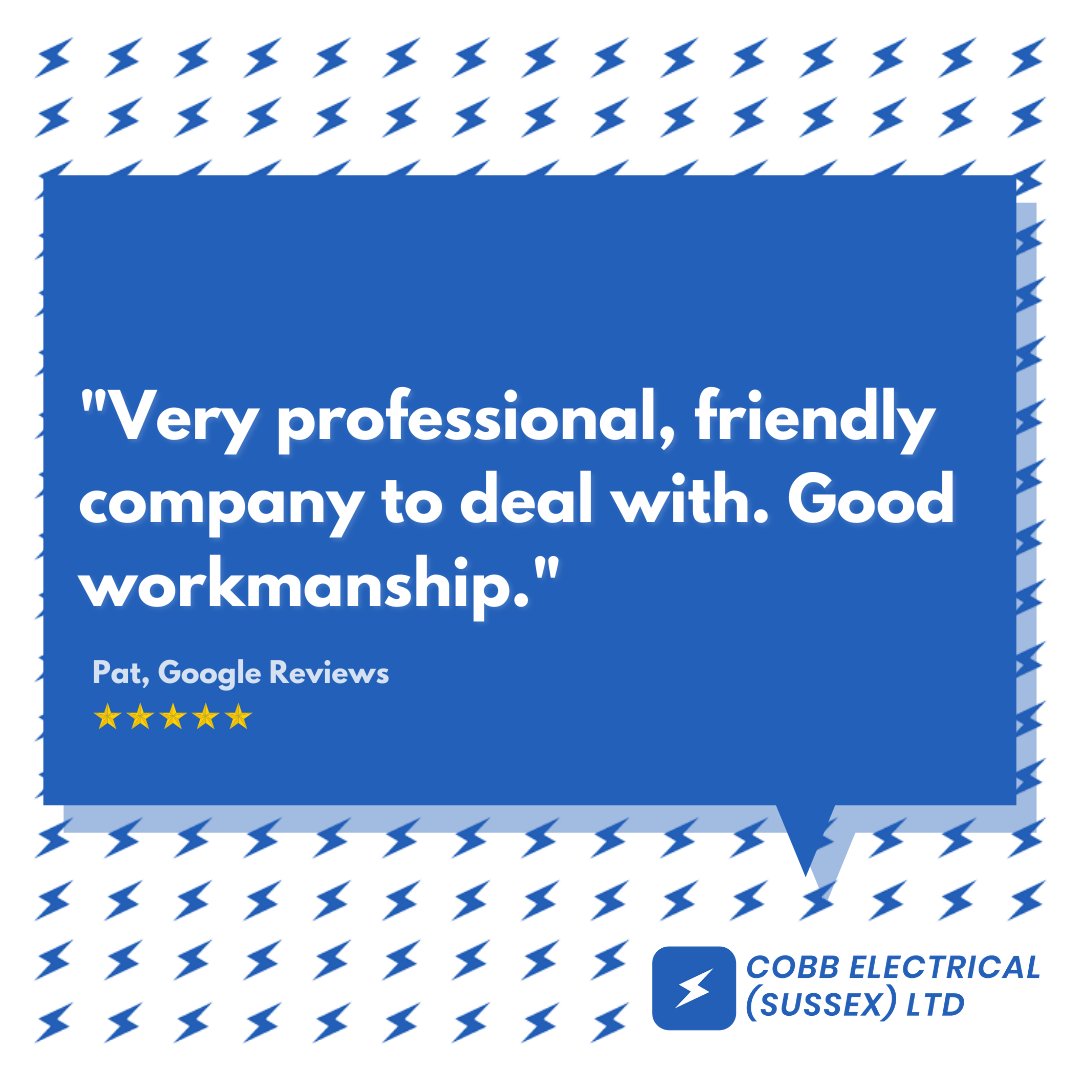 cobbelectrical's tweet photo. Thanks for the kind words Pat, much appreciated 🤝

#electrician #brighton #hove #sussex https://t.co/SjbQiDDKB9