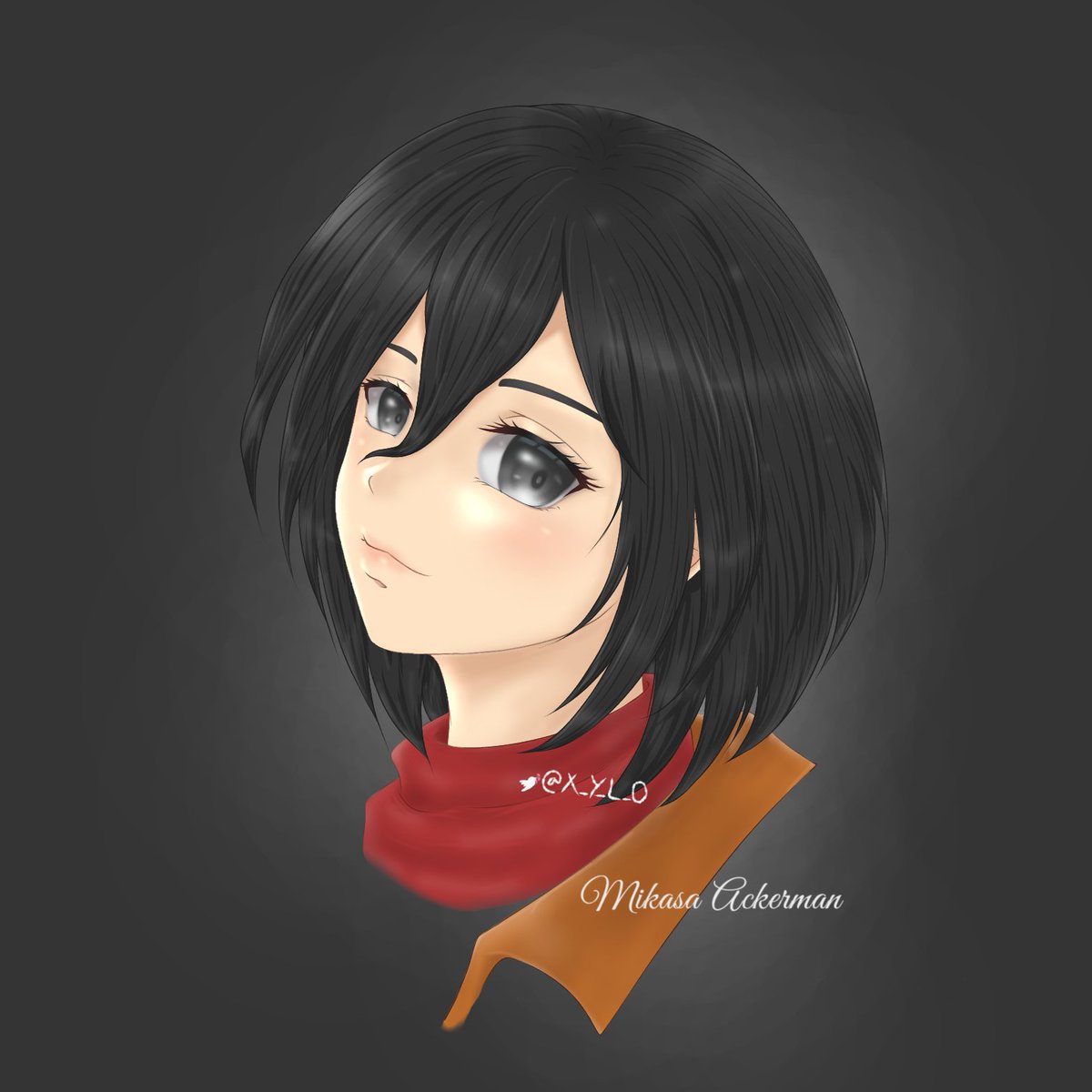X_Y_L_O's tweet photo. Fanart : Attack on Titan - Mikasa Ackerman
#AttackOnTitan #Mikasa #MikasaAckerman #aotfanart #anime #girl #drawing #manga #xylodoodle #Commission #digitalart #art #artwork https://t.co/AI1x5PqpLY