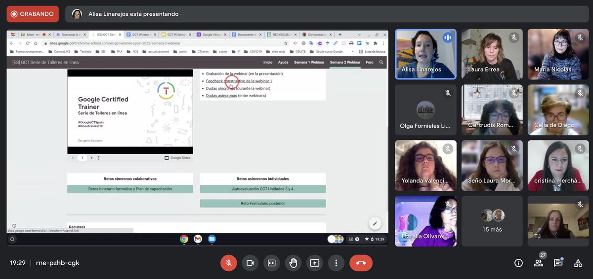 musicsara10's tweet photo. 💻Aprendiendo mucho y formando comunidad de aprendizaje 🤩 #NosotraslasTIC #GoogleCTSpain. 
Qué importante comprender cómo usar la tecnología al servicio de la pedagogía. 
¡Gracias por vuestro entusiasmo @marianiabe y @Lauraerrea! https://t.co/gJC9Hgd9kw