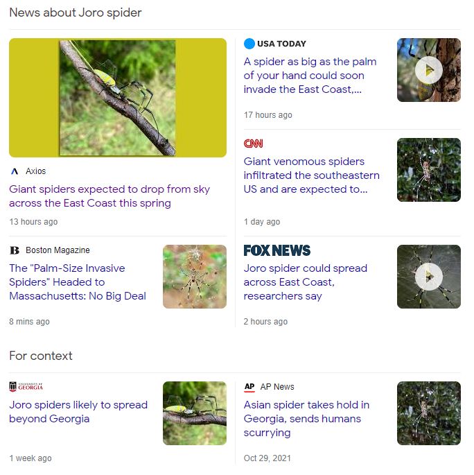 An insect that's Harmless to humans and pets, literally can't bite them and these are the headlines. I clicked on the scariest one so jokes on me I guess. Don't forget to like and follow and heart and gif.