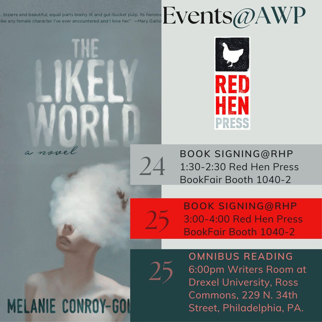 mscongo's tweet photo. If you're going to #AWP22, join me @RedHenPress's booths1040 & 1042! I'll be signing 3/24 at 1:30 and 3/25 at 3:00 at booths 1040 & 1042. See you there! #RHPatAWP
Also, join us at the reading on Friday night, 3/25, at Drexel University (details in the image) https://t.co/tFNzPhLve2
