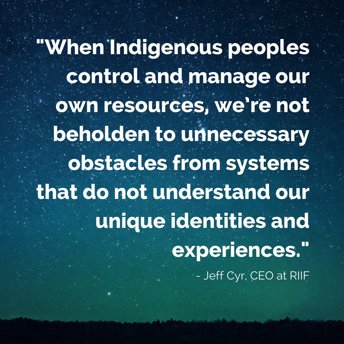 From our CEO Jeffrey Cyr