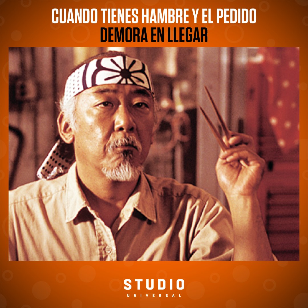 SUniversalTv's tweet photo. ¡Entréneme la paciencia, Señor Miyagi 🙏! ¿Ya pediste tu comida para maratonear con #ElKarateKid? Desde las 20:00 MX/22:00 AR
📸: Sony Pictures https://t.co/o1MuFpNduV