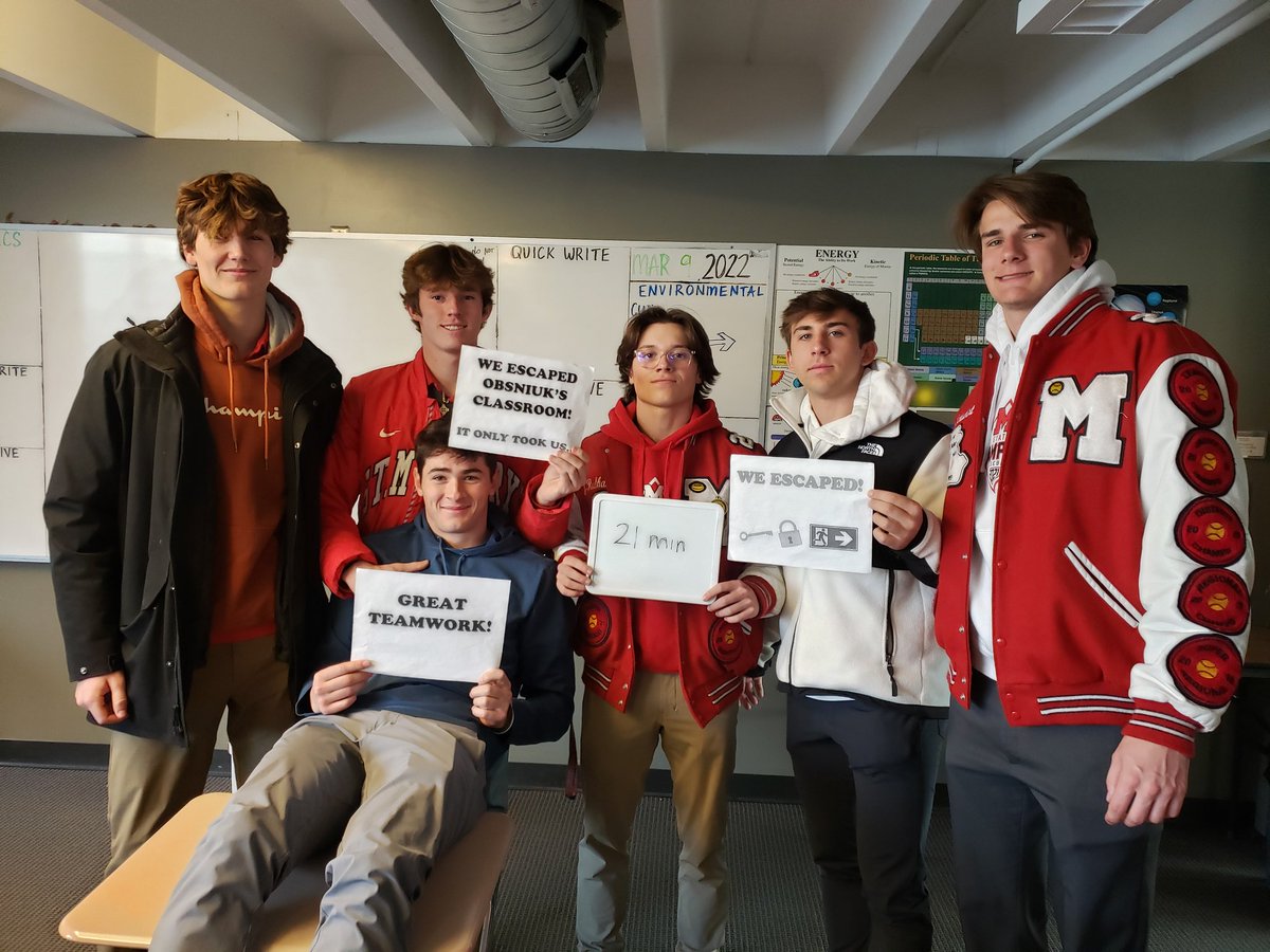 MsObsniuk's tweet photo. 1st hr escape room 🔐  #environmentalscience https://t.co/3AVPDHqtLi