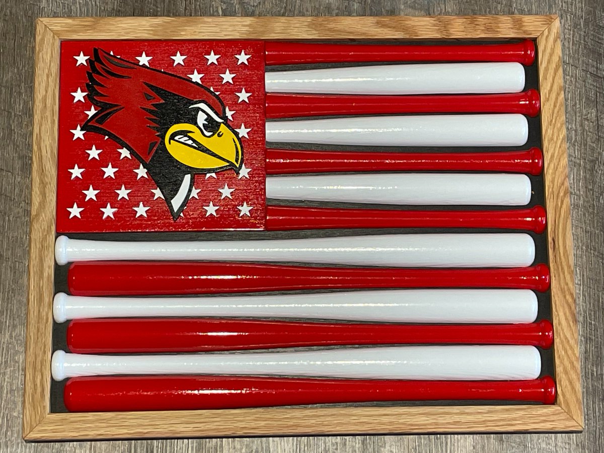 PaulDavisCTIL's tweet photo. We were happy to present some custom @BJDBatFlags to @KyleBrennanISU and @ISU_Mully this afternoon at Redbird Arena. We value our partnership with the @ISURedbirds and look forward to supporting the student athletes for years to come! Go Redbirds! 

 #PaulDavis #BacktheBirds https://t.co/UQHYF214aC