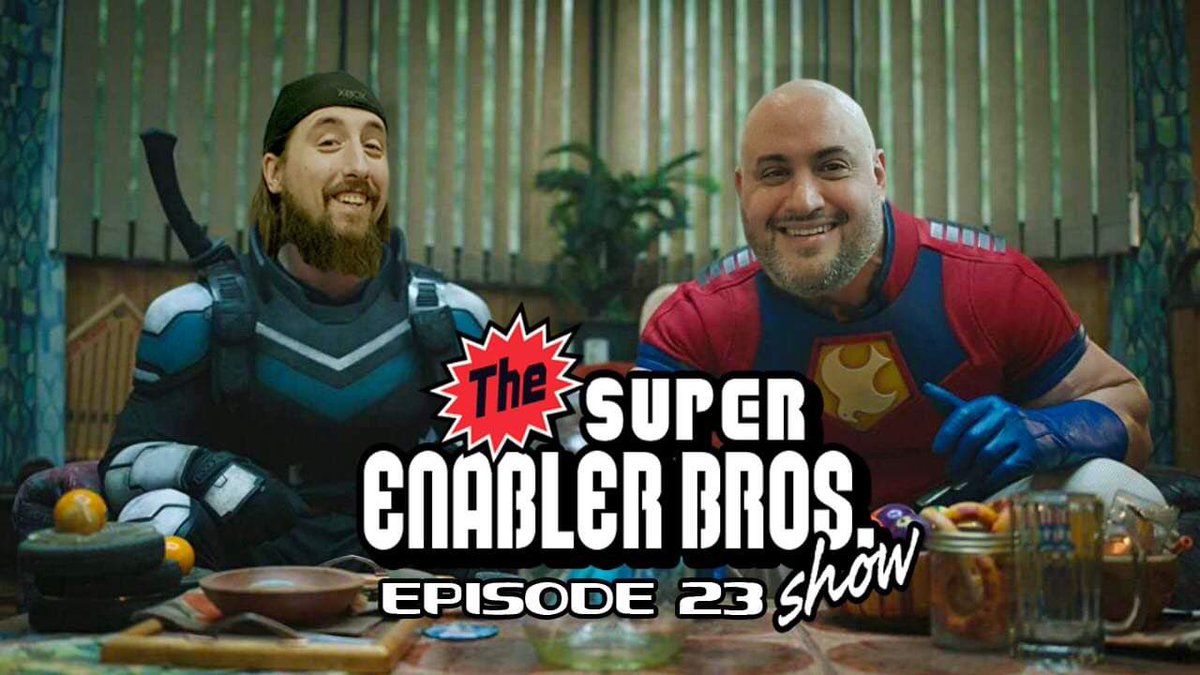 CorpseFlood's tweet photo. Do you wanna taste it? New episode of the #SuperEnablerBros Show is out now. We talk about what we’ve been playing, watching and buying, and as always we #spinthatwheel for #BacklogRoulette check it out here: https://t.co/GXgbxI6LW6 https://t.co/X35NQsEHwN