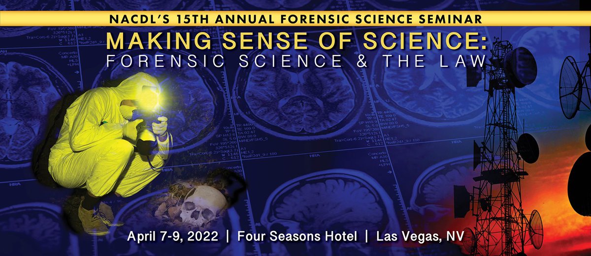 Will we see you at <a href="/NACDL/">NACDL</a>  <a href="/CACJNews/">CACJ</a>
 #NACDLForensics "Making Sense of Science: Forensic Science &amp; the Law" Seminar in Las Vegas 

Register Now: nacdl.org/ForensicScience