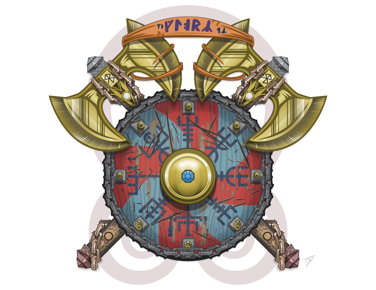 treasury_nft's tweet photo. What's happening? THE LAUNCH OF THE NORDIC GLORY 🛡 #NFTs! 

Created by @tyler_mcnair and @bitPalette_io, you can mint your very own Norse-inspired shield artwork! 

With over 20 traits ⚔, you're sure to be amazed😍. Take a peek at what we minted👀! https://t.co/7jxZfaJPGW