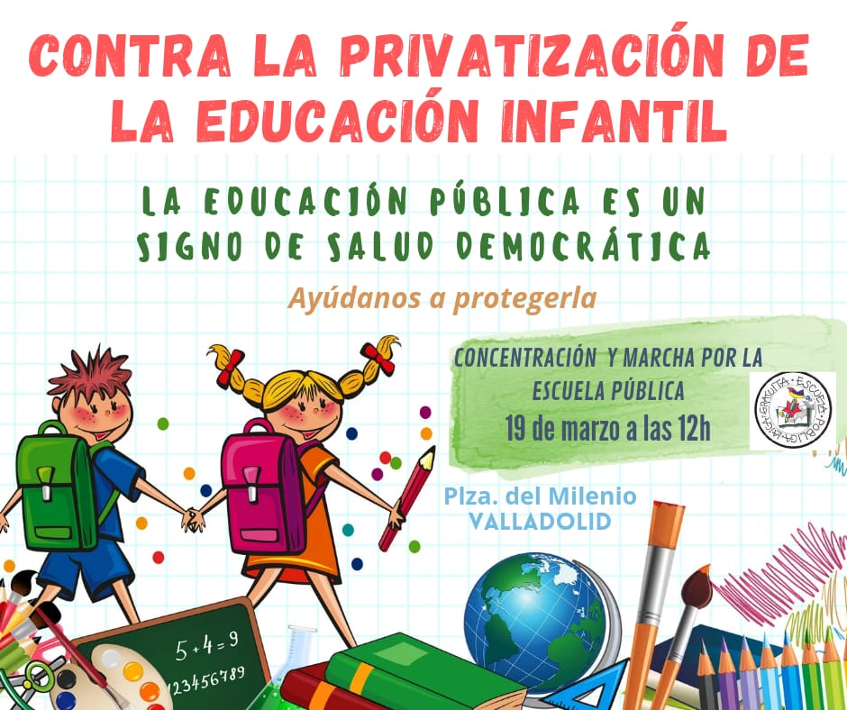 MEPLYG's tweet photo. Conceder aulas de 2-3 años a 25 colegios concertados frente a 7 públicos es toda una declaración de intenciones contra la #EscuelaPública
#LaPúblicaNoSeVende 
@educacyl
@jcyl
@PopularesCyL
@PSOE_CyL
@Podemos_CyL
@iucyl https://t.co/N3ifZC7Qav