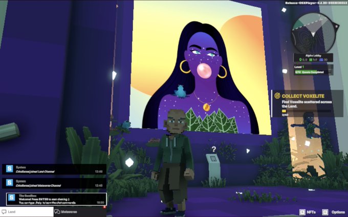 PhyllisTungate1's tweet photo. @TheSandboxGame @worldofwomennft I just participated in the daily #SandboxAlphaS2Contest for a chance to earn up to 1,000 $SAND! Starting March 7 - Selfie with WorldofWomen. Check out my screenshot below! 👇 #SandboxAlphaS2 https://t.co/WJF9iEi2od