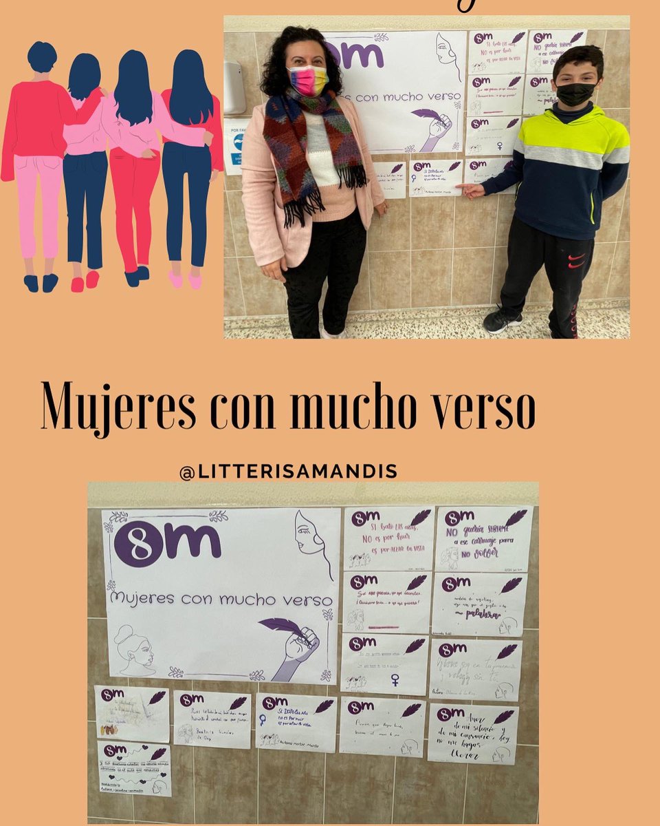 PatrimonioAMach's tweet photo. Ayer el alumnado de 2 de la ESO el grupo A y E han realizado carteles por el #8M2022 por la #igualdad #coeducando @Patrimonio_And @vivirpatrimonio conmemorando a las escritoras con #muchoverso #iesantoniomachado https://t.co/iZViXgGspk