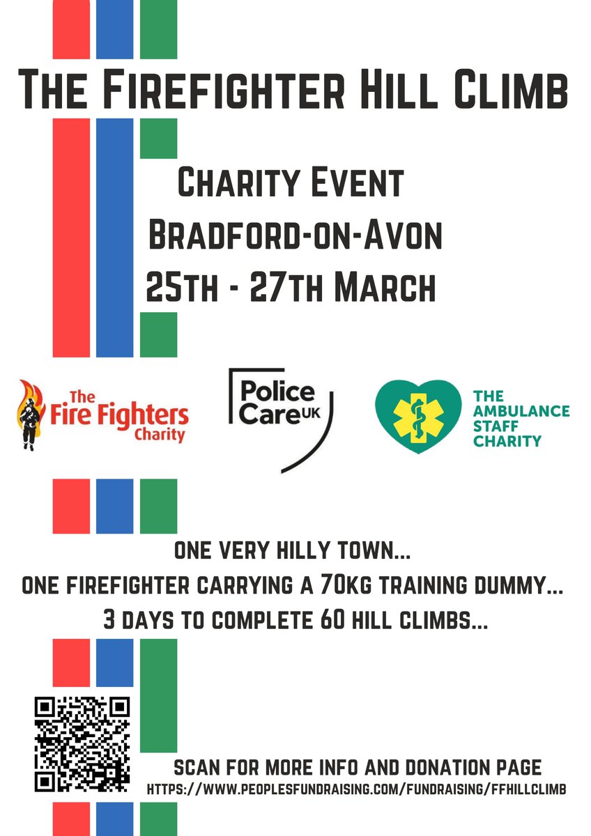 FFHillClimb's tweet photo. One very hilly town...
One firefighter carrying a 70kg training dummy...
3 days to complete 60 hill climbs... https://t.co/RJ2i7RSQMf