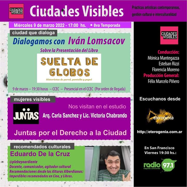 juntasxlaciudad's tweet photo. 🔴 HOY 17:20HS EN @CiudadesV 🔴

📢 Las Juntas @360Carli y @v_chabrando estarán contando nuestro nuevo proyecto #LaCiudadDeLasMujeres 

No sé lo pierdan‼️
#nosvemosenlaciudad https://t.co/MvPpykizHq