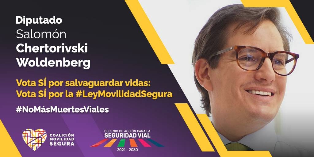 <a href="/Chertorivski/">Salomón Chertorivski</a> ¡VOTA SÍ por la #LeyMovilidadSegura, VOTA SÍ por salvaguardar vidas! #NoMásMuertesViales 💜💛🧡  #CDMX <a href="/CoalicionMS/">Coalición Movilidad Segura</a> <a href="/MovilidadCom/">comision de 🚶‍♀️🚲 🚌 🚙</a> <a href="/Mx_Diputados/">H. Cámara de Diputados</a> ¡Qué ningún interés comercial nos impida avanzar para proteger la vida y la salud de toda persona en tránsito!