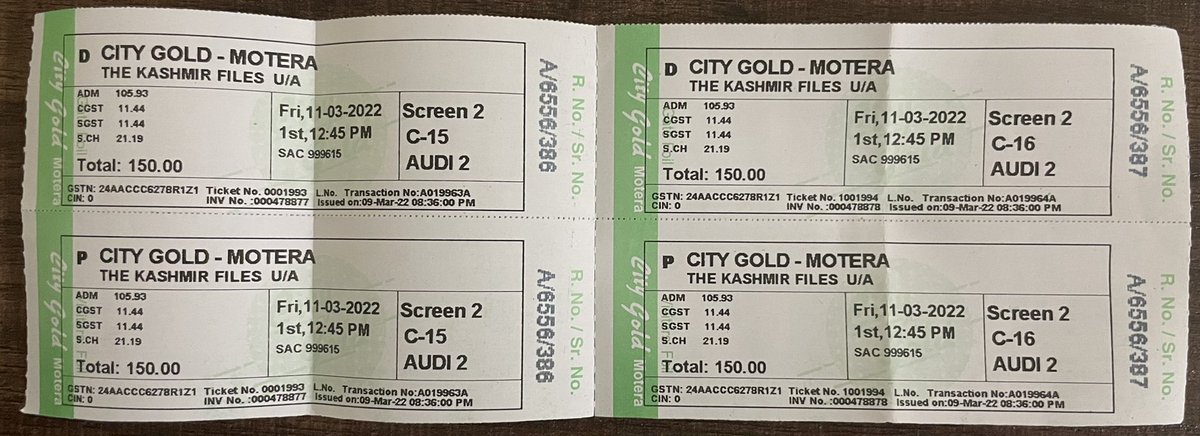 peekayMourya's tweet photo. All set for Friday, First day first show in my life. Really exciting to watch #TheKashmirFiles @AnupamPKher @vivekagnihotri https://t.co/Z9dW7csRyt
