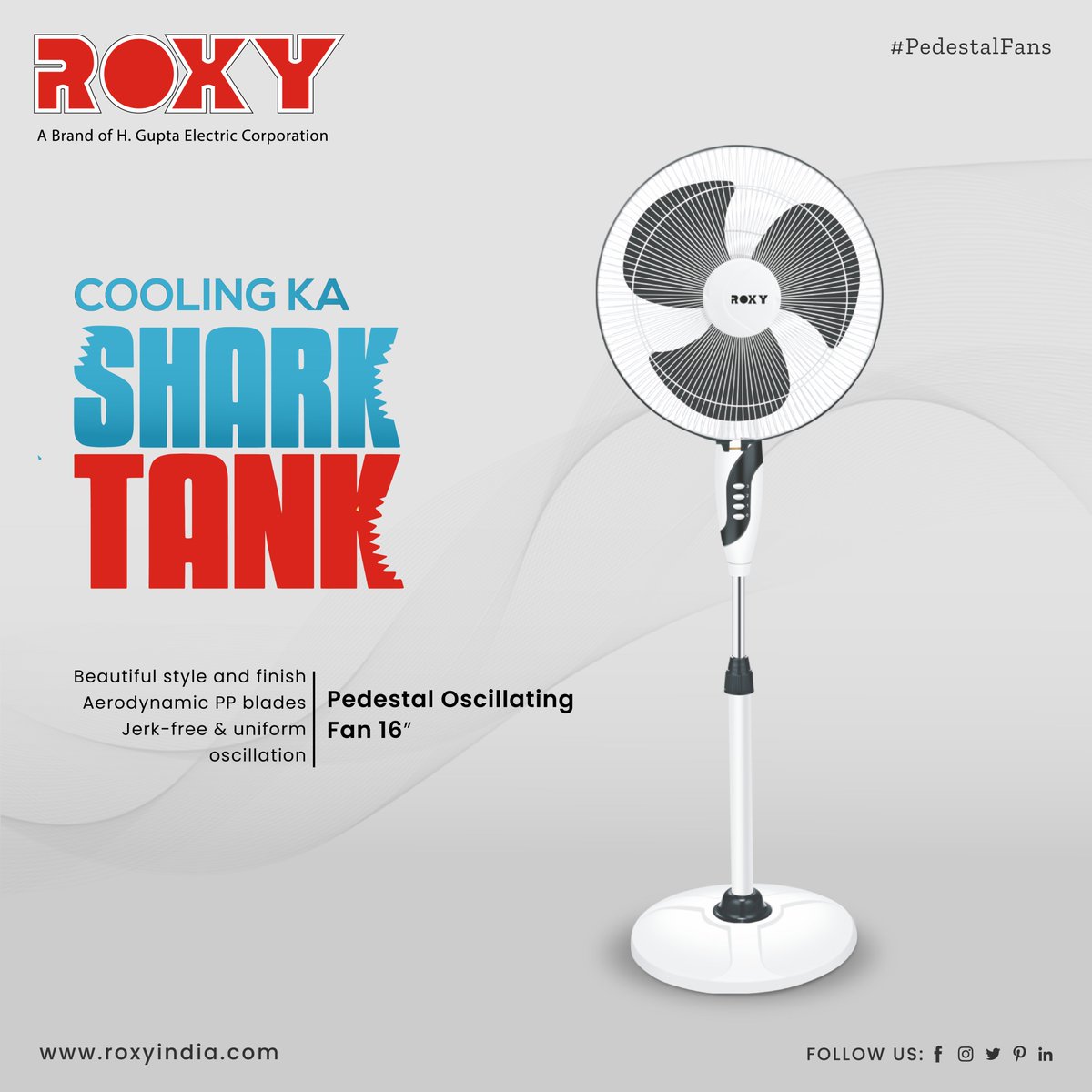 RoxyAppliances's tweet photo. Prepare to escape the heat in the most relaxing and elegant way possible. Bring the Roxy pedestal fan home kyuki ye hai Cooling ka shark tank.
For more information visit: https://t.co/MeMegxR0P4
#roxy #roxyappliances #pedestalfans #usbfan #desktopfan #summer #rechargeablefan https://t.co/HUTpyuHIcF
