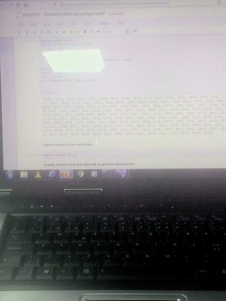 marvell_pius's tweet photo. Day 3 at Data science bootcamp (Africa Agility โจ)
Look who's writing her own codes๐๐ฅฐ
Today I learnt how to structure and extract data.... I had an awesome time ๐
Thank you Africa Agility ๐๐
#girlsintech
#GITbootcamp2022
#day3of21
#datascience https://t.co/Mm5rpTEZkO