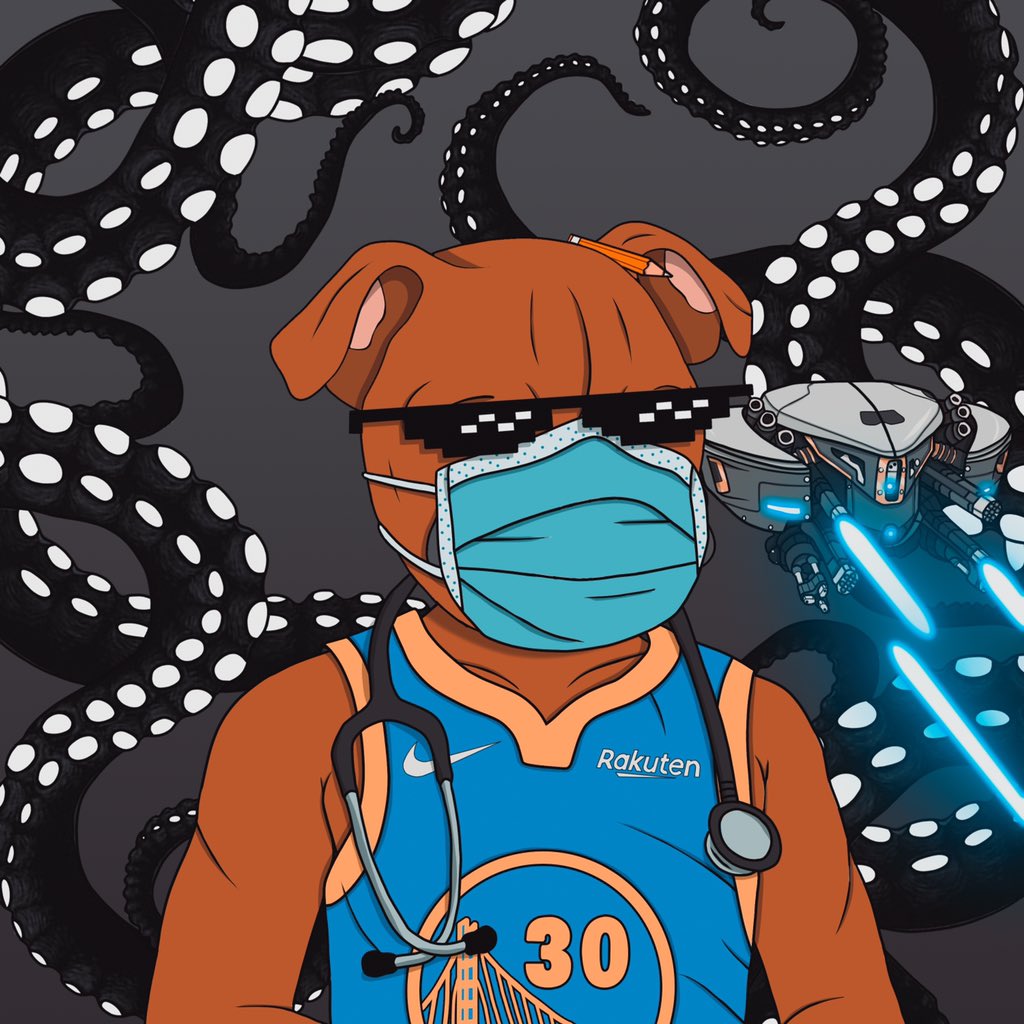 Big_DogSociety's tweet photo. Big Dog Curry about to Ball out all over the Metaverse. @StephenCurry30 🚀🔥 #NFT #NFTCommmunity #BigDogSociety https://t.co/sdZ1Hn88zB