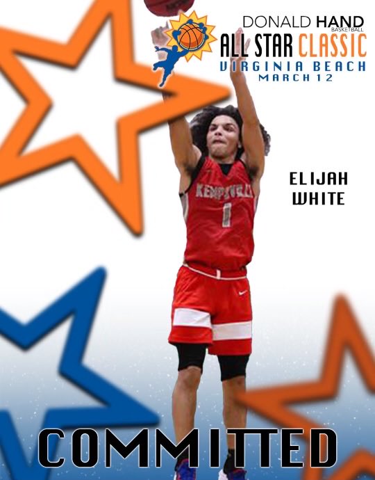 See Unsigned 2022 ELIJAH WHITE of Kempsville HS (VA) at BIG SHOTS DONALD HAND ALL STAR CLASSIC March 12th at 7:30 PM at VA Beach Sports Center 
⁦@saucy_eli30⁩ <a href="/BigShotsGlobal/">BIG SH🏀TS</a> ⁦<a href="/NorfolkKnights/">Frank Bennett</a>⁩