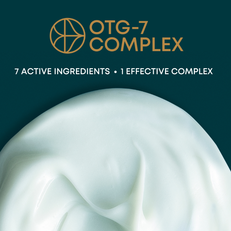 35Thousand's tweet photo. Swipe to see all of the ingredient goodness we've packed into our OTG-7 Complex™, a unique cocktail of 7 plant-based clinical actives designed to address the modern challenges faced by stressed-out skin.
