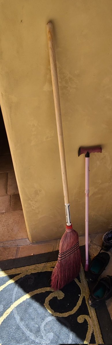 JoelKatz's tweet photo. My mother-in-law keeps her mobility aids by the door. Also, she doesn't have Twitter. https://t.co/7daI4Uo2MT