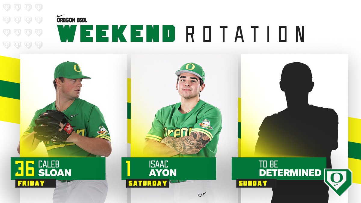 𝐑𝐨𝐭𝐚𝐭𝐢𝐨𝐧 𝐅𝐨𝐫 𝐒𝐭𝐚𝐧𝐟𝐨𝐫𝐝 𝐒𝐞𝐫𝐢𝐞𝐬

<a href="/caleb_sloan/">Caleb Sloan</a> gets his first career start on Friday. Need someone to step up on Sunday.

#GoDucks