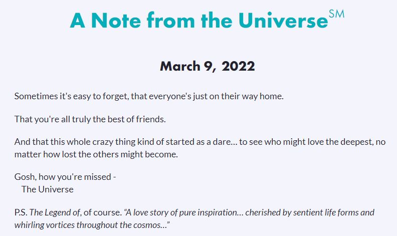 mikedooley's tweet photo. ❤️ #notesfromtheuniverse https://t.co/NnoAmzraxi