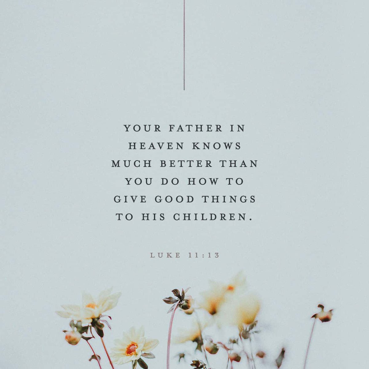 TenthPaulo's tweet photo. If ye then, being evil, know how to give good gifts unto your children: how much more shall your heavenly Father give the Holy Spirit to them that ask him?
Luke 11:13 KJV

https://t.co/0yNvz68AgK https://t.co/nzdww48gvc