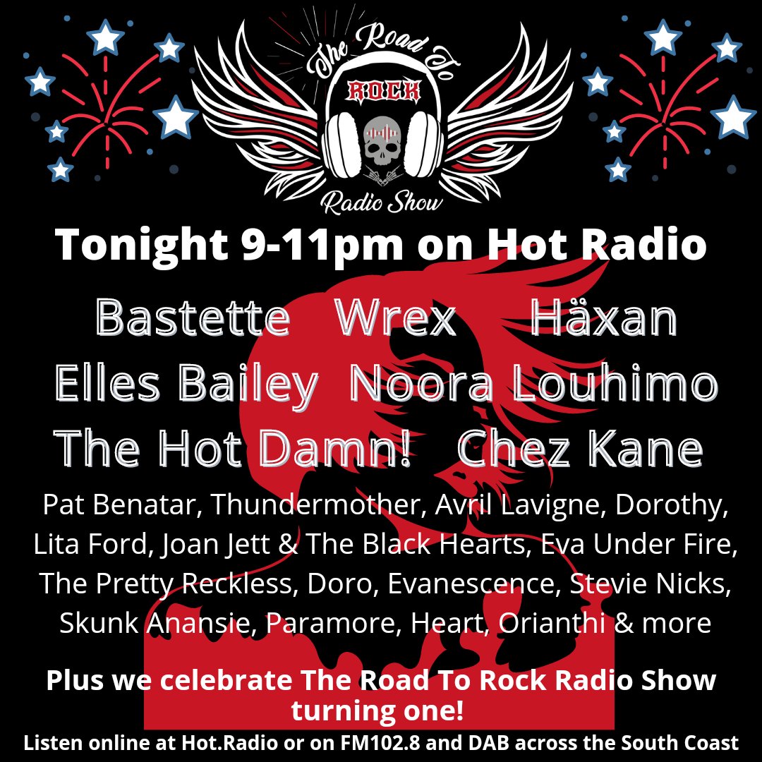 TheRoadToRock's tweet photo. Tonight on The Road To Rock Radio Show we're celebrating International Women's Day with a playlist of only female artists &amp; its our first birthday! 🥳

9pm GMT, listen online at https://t.co/66WzMqB6bl or join the live studio chat at https://t.co/4jn1pV8sh8 https://t.co/iDpYxJWRnS