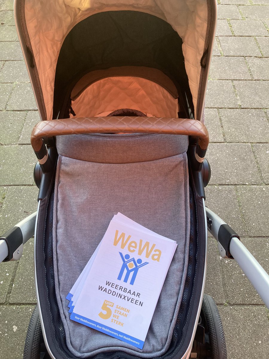 Vanmiddag flyers verspreid en genoten van de buitenlucht #waddinxveen #GR2022