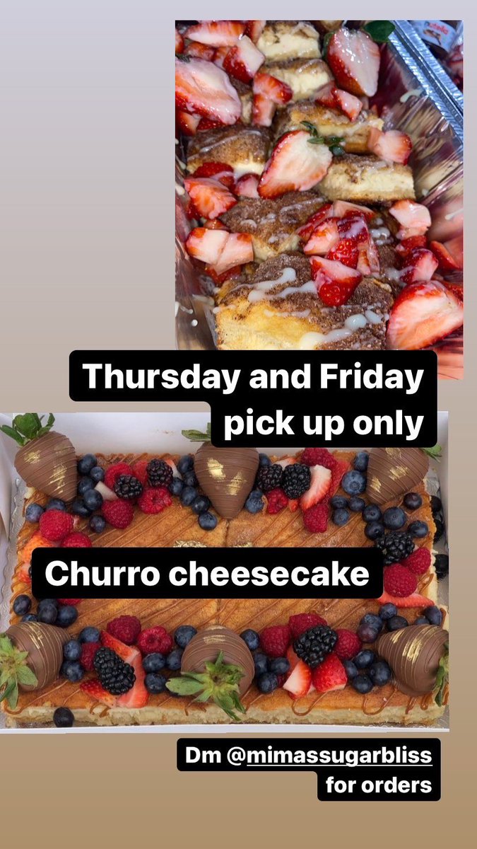 BabesterMima's tweet photo. Churro cheesecake pick up only https://t.co/Ew7X3xdNVu