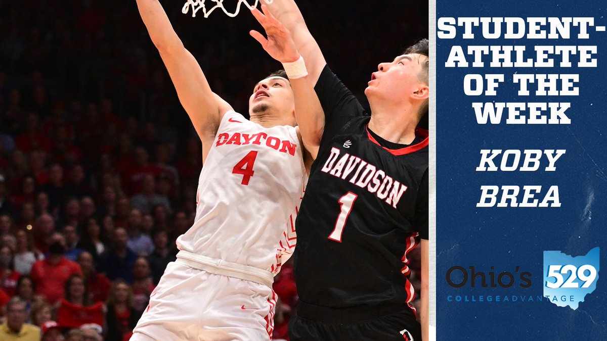 .<a href="/DaytonMBB/">Dayton Basketball</a> freshman Koby Brea and <a href="/FlyerSoftball/">Dayton Softball</a> freshman Haven Dwyer Earn <a href="/Ohio529Plan/">ohio529plan</a> Student-Athlete Of The Week Honors

bit.ly/3pQJEwm

#GoFlyers