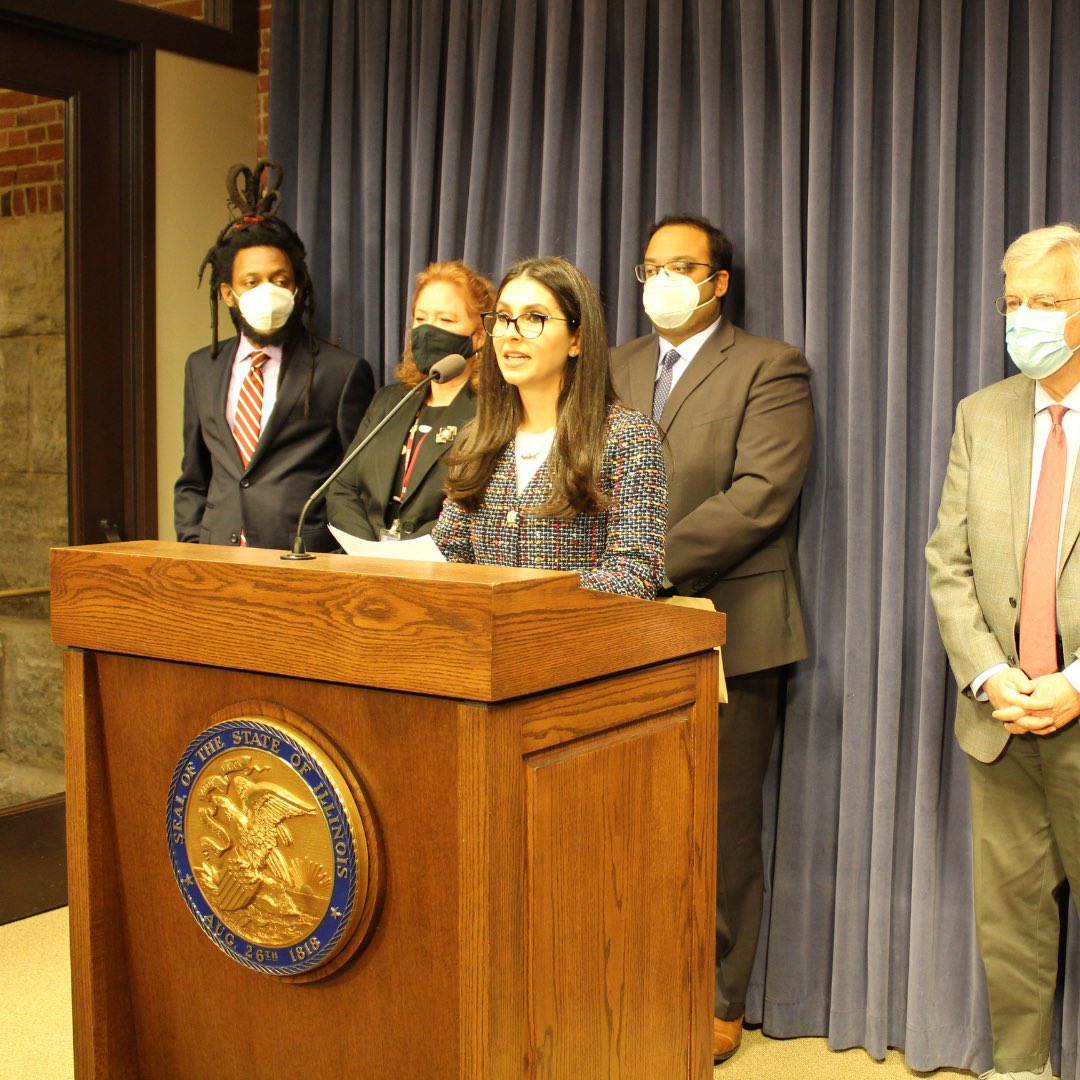 AssyrianPolicy's tweet photo. The Illinois Assyrian Caucus launched today in the Illinois General Assembly—making Illinois the first in the nation to establish a statewide caucus on Assyrian issues. API Vice Chair @AtourSargon delivered remarks at the press conference announcing its formation. https://t.co/meKbaiPQUd