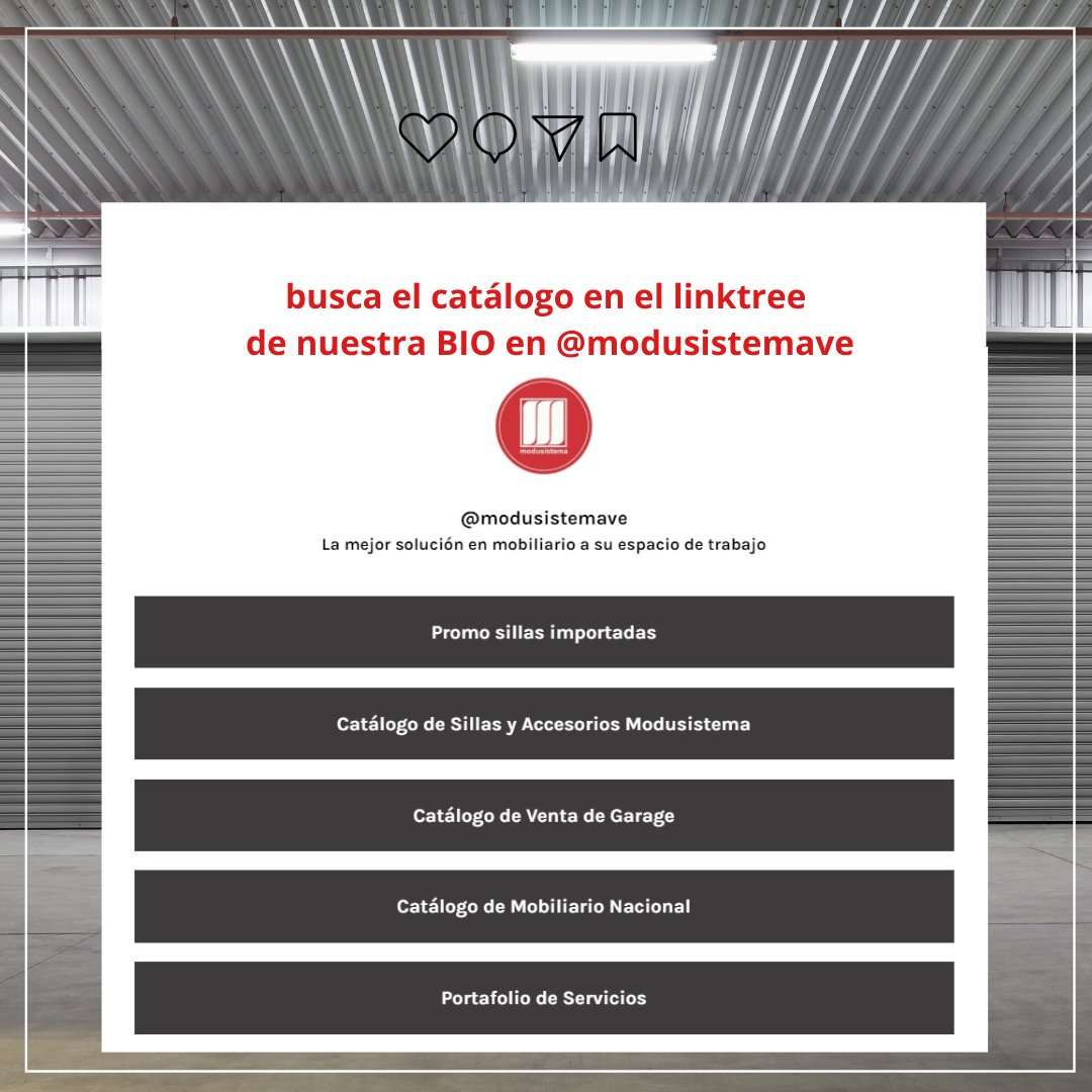 Modusistemave's tweet photo. Para comprar mobiliario nacional e importado Herman Miller y Trekin te invitamos a nuestra venta de garaje.
Catálogo: https://t.co/DyfoG5QrBD
Información por Whatssap: 0412.2662620
Información por email: modusistema@modusistema.com https://t.co/2H0ladE8Sm