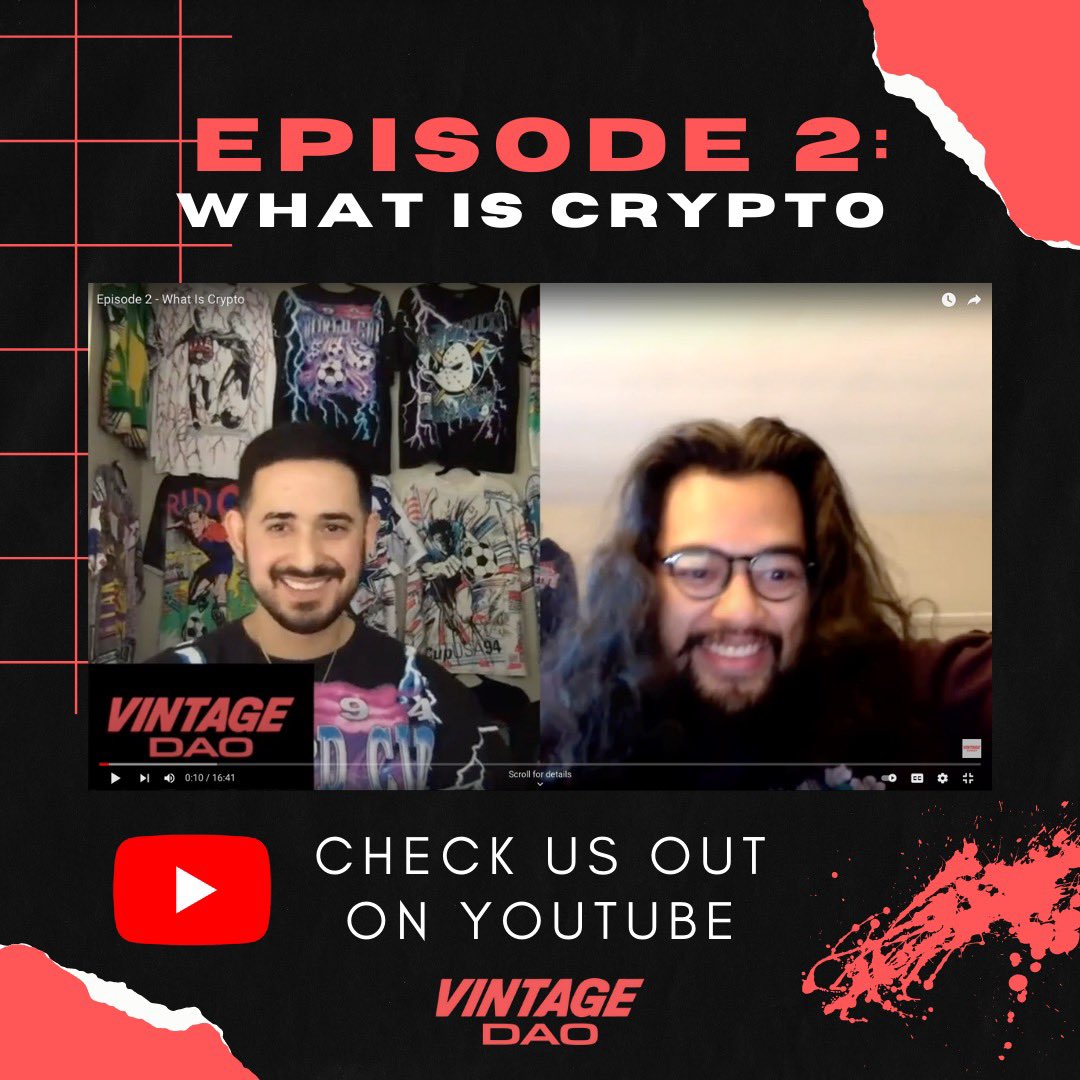 vintagedao's tweet photo. Episode 2 of the podcast is live:

https://t.co/DJzurkZuh2 https://t.co/BIh0EUUMK4