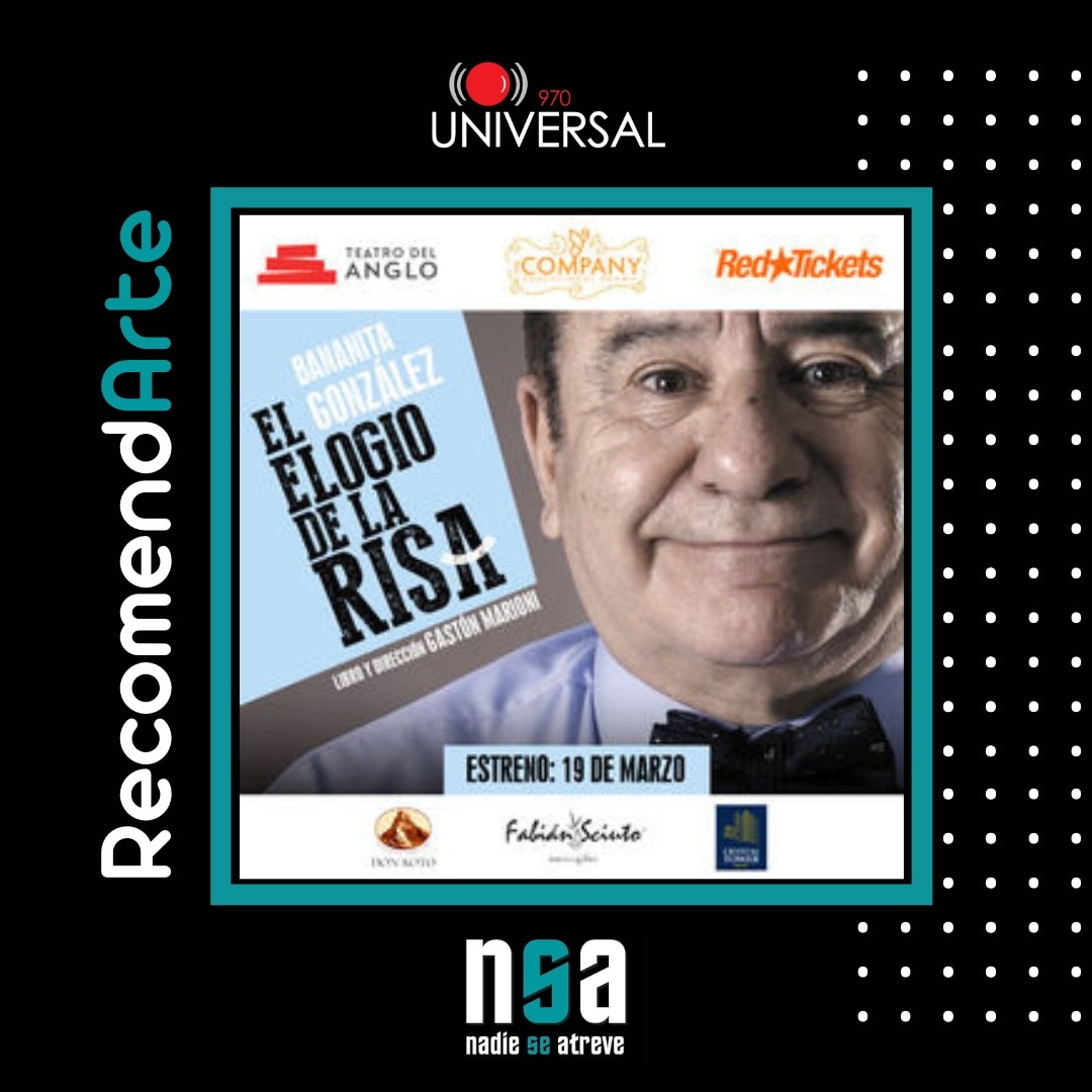 _nadieseatreve's tweet photo. Éste próximo sábado tenemos mucho para #RecomendArte 🎭.
Bananita González se presenta el 19 marzo en el Teatro del Anglo con la versión Uruguaya del unipersonal "El elogio de la risa", dirigido por el dramaturgo y docente @gastonmarioni
▪️ Sábado 13 hs por @universal970 https://t.co/1Ac4YfYgt2