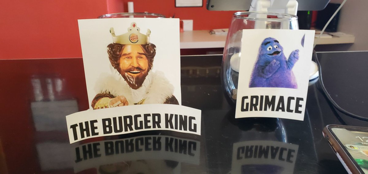 Vapingstudio's tweet image. Up this week: The Burger King vs Grimace… who do you think should win? #mcdonalds #burgerking #ultimateversus
