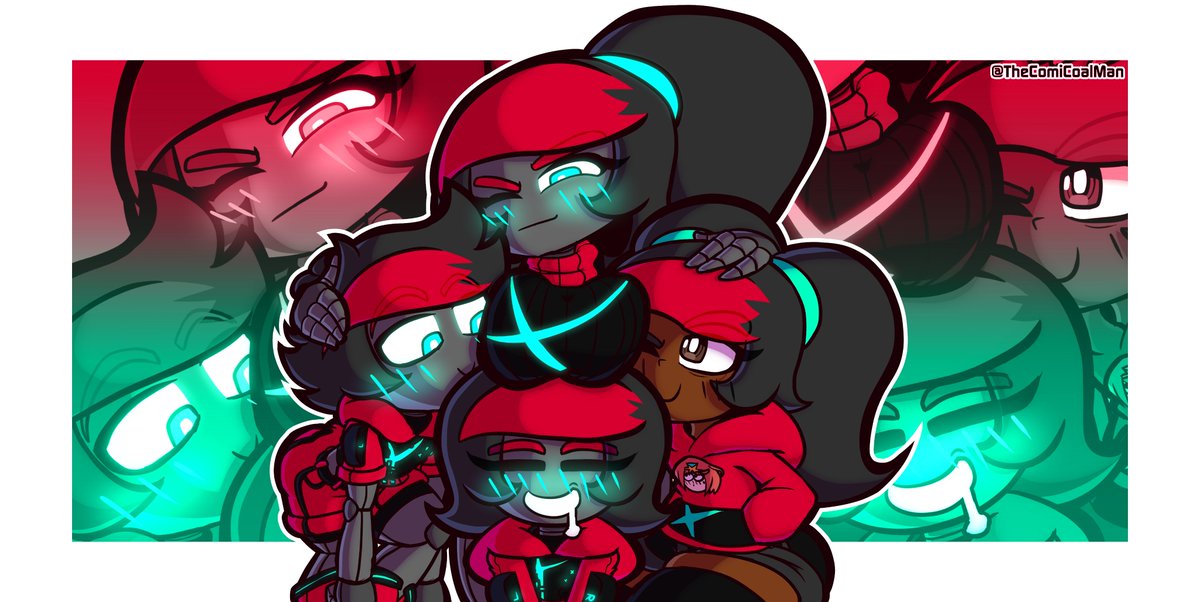 TheComiCoalMan's tweet image. Day 6 of Py-Con Week
For today, here's all the existing AU versions of Py-Con I've made so far, including: Py-Con, Male Py-Con, Older Model Py-Con, and Piper!