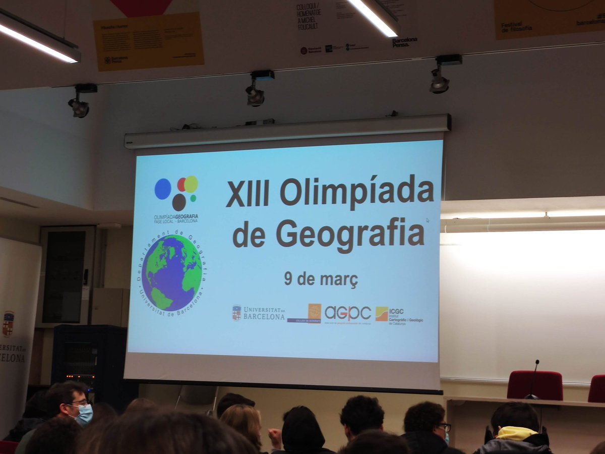 inselcalamot's tweet photo. Avui, alumnes de 2n Batxillerat han participat a la #XIIIOlimpíadadeGeografia de la UB.
#SomCalamot #BATCalamot #femsortides @GeografiaUB https://t.co/GjgR8DCqEO