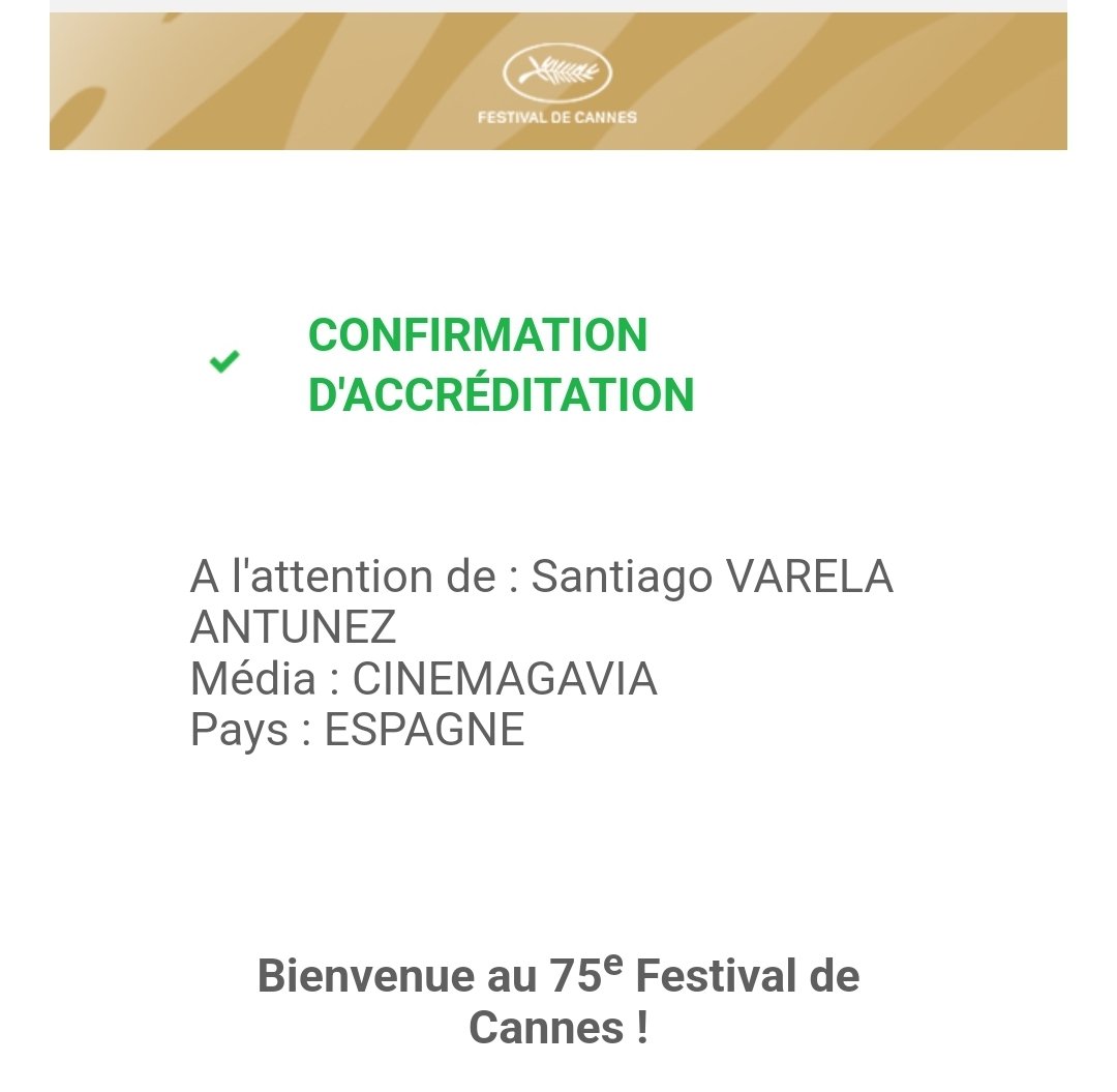 Santi_vaan's tweet photo. Me hace mucha ilusión anunciar que, por segundo año consecutivo, acudiré al @Festival_Cannes como crítico cinematográfico para @OcioGavia.
Un festival que cubriré con crónicas diarias, críticas y numerosas videocrónicas. https://t.co/QHIqRq80LH