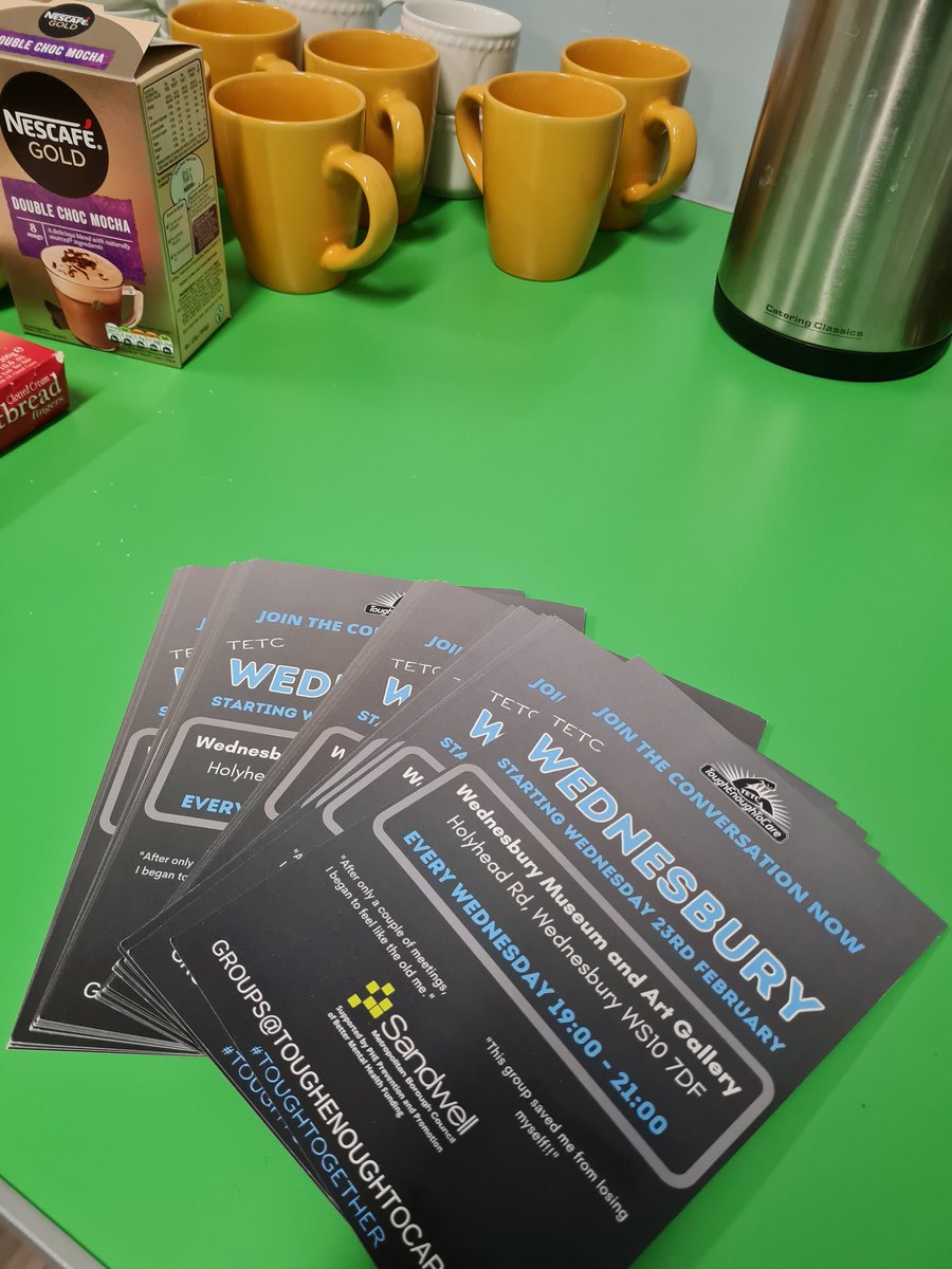 SandwellMuseums's tweet photo. Don't forget every Wednesday evening @ToughCare meets at #wednesdurymuseum for our peer to peer #mensmentalhealth group. A great chance to have a cuppa and chat. #talkingchangeslives #itsgoodtotalk @sandwellcouncil @sandwelllibs https://t.co/2180U9ECFC