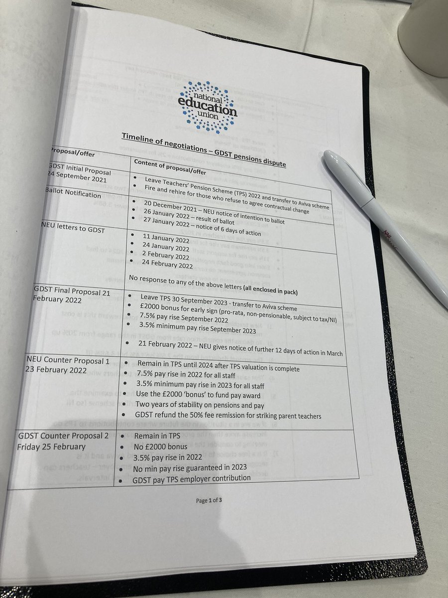 SouthEastNEU's tweet photo. A timeline of negotiations is discussed with parents from #Oxford @GDST #HandsoffTPS #23Together @NEUnion https://t.co/acvPyKlMMp