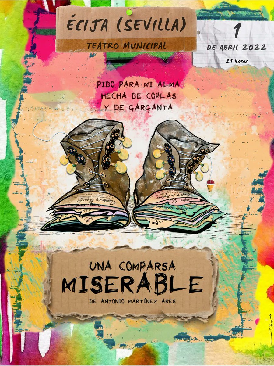 ComparsaAres's tweet photo. 🎤🎫 | 𝘜𝘯𝘢 𝘤𝘰𝘮𝘱𝘢𝘳𝘴𝘢 𝘮𝘪𝘴𝘦𝘳𝘢𝘣𝘭𝘦 𝘦𝘯...
🗓️ 01.04.22 | Sevilla (Écija)
📍 Teatro municipal de Écija
⏰ 21 h
🎟 Entradas Online | https://t.co/WKm37rDZAZ

#ComparsaMiserable #LaComparsadeMartínezAres https://t.co/QS2Xm500gN
